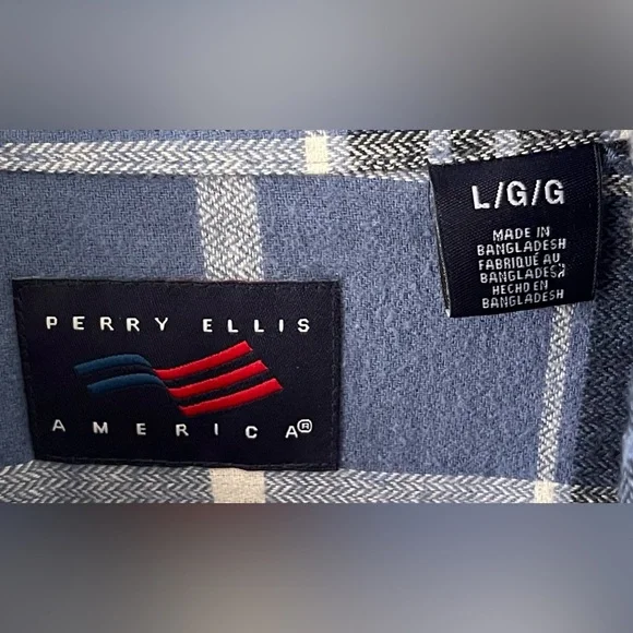 Upcycled REBELS USE THE FORCE Star Wars Tee On Perry Ellis Flannel Shirt Size L - Picture 6 of 6